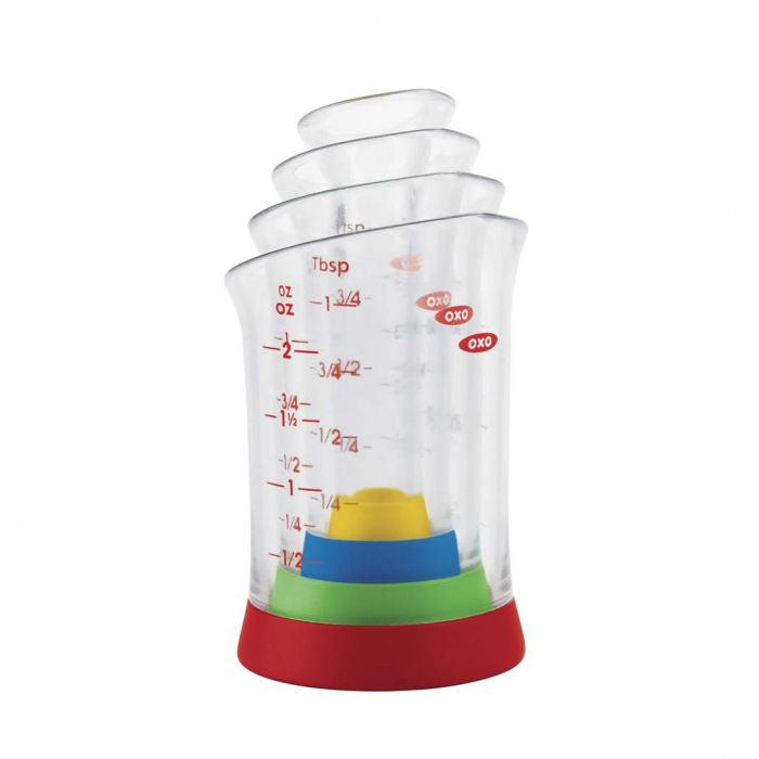 4 Piece, Good Grips Mini Measuring Beakers Set