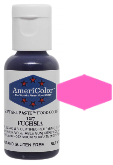 Fuchsia, Americolor Soft Gel Paste Food Color, .75oz