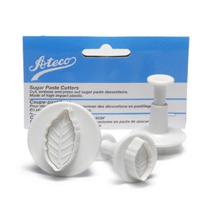 Ateco 3 Piece Leaf Plunger Cutters