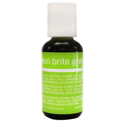 Neon Brite Green, Chefmaster Liqua-Gel Food Color, .70oz