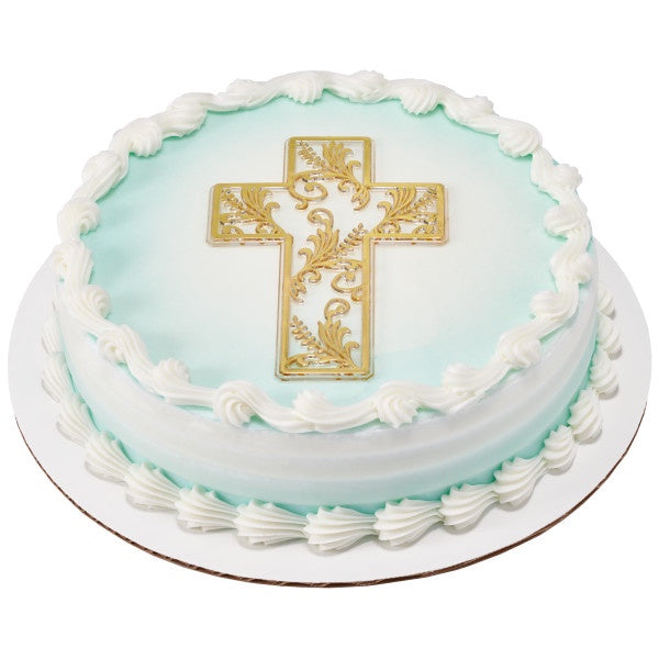 Gold Cross Cake Layon