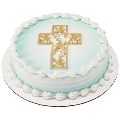 Gold Cross Cake Layon