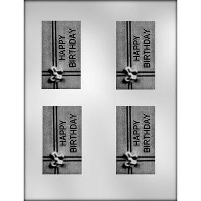 3.75 Inch, Birthday Bar Chocolate Mold