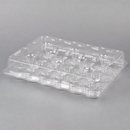 24 Count, Standard Size  Plastic Cupcake Container (Clamshell)