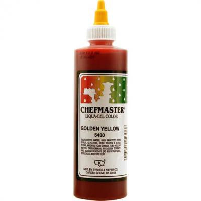 Golden Yellow, Chefmaster Liqua-Gel Food Color, 10.5oz