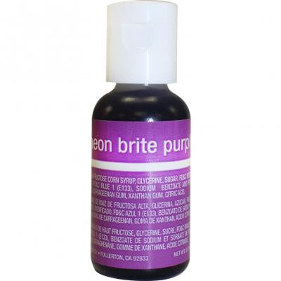 Neon Brite Purple, Chefmaster Liqua-Gel Food Color, .70oz