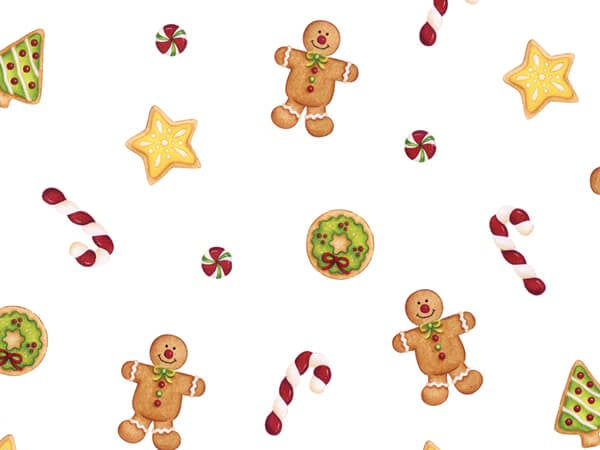 3.5x2x7.5 Bag - Gingerbread - "Santa's Treats" 10 Bags