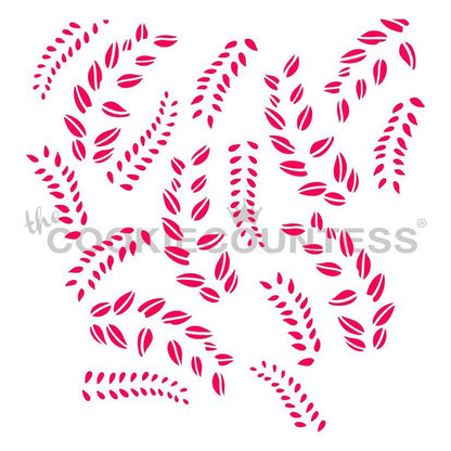 2 Piece Greenery Stencil Set