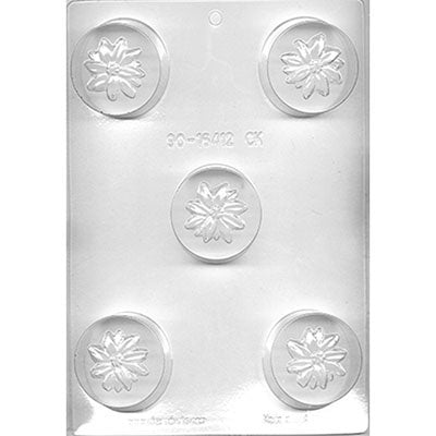 Poinsettia Chocolate Covered Cookie Mold