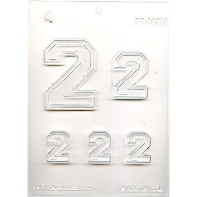 Collegiate Number 2 Chocolate Mold