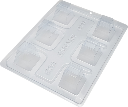 3 Piece, Square Shaped Mousse Cup, Plastic Chocolate Mold