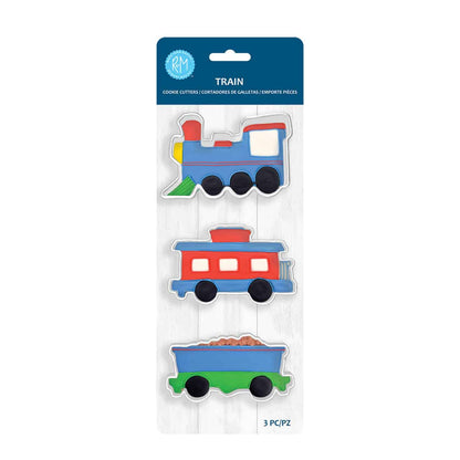 3 Piece Train Cookie Cutter Set