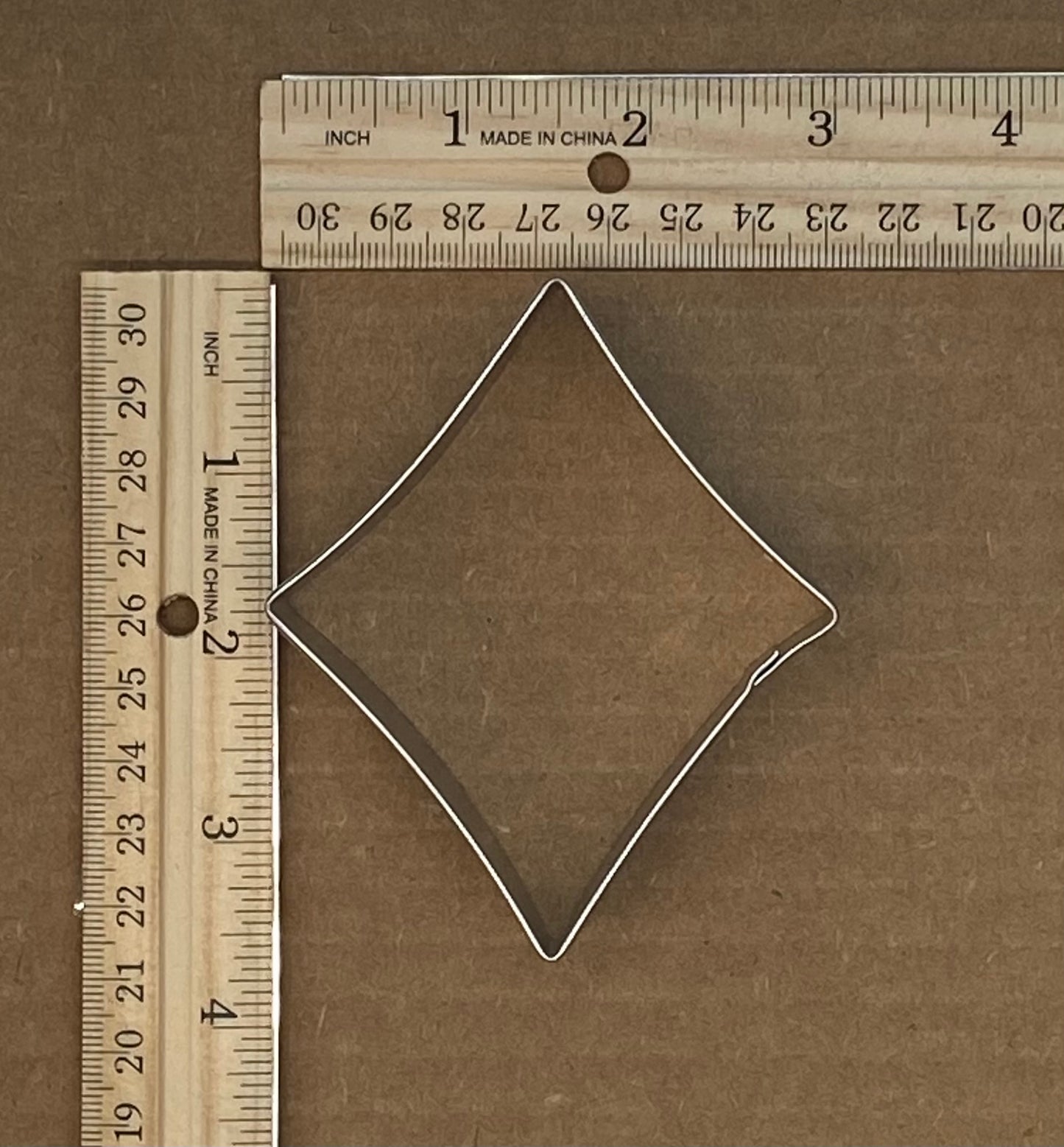 3.25 Inch Diamond Cookie Cutter