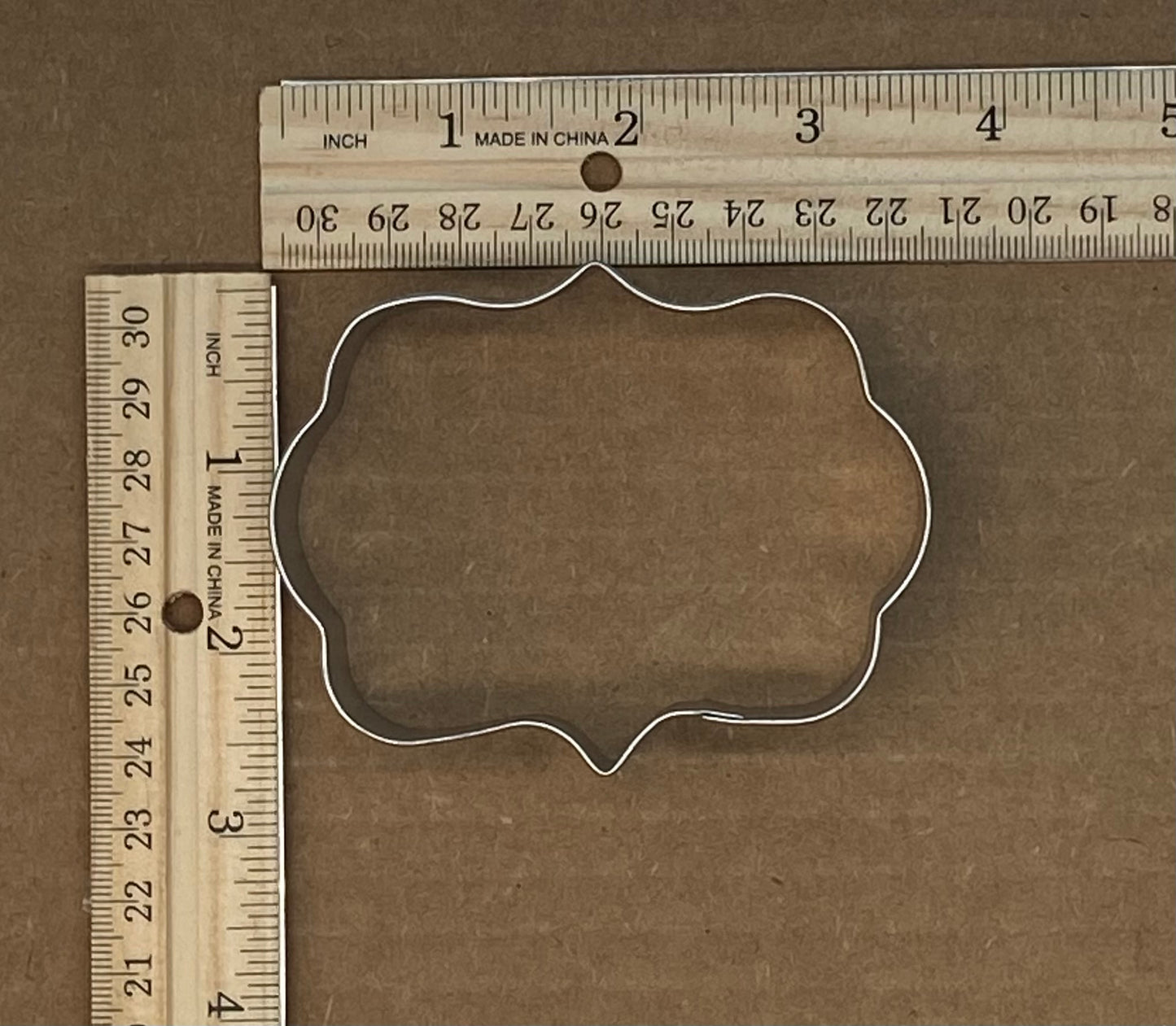 3.5 Inch Rectangular Plaque Cookie Cutter