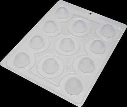 3 Piece, 30MM, Plastic Hot Cocoa Bomb/Sphere Mold