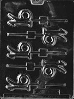 Number 16 Lollipop Chocolate Mold