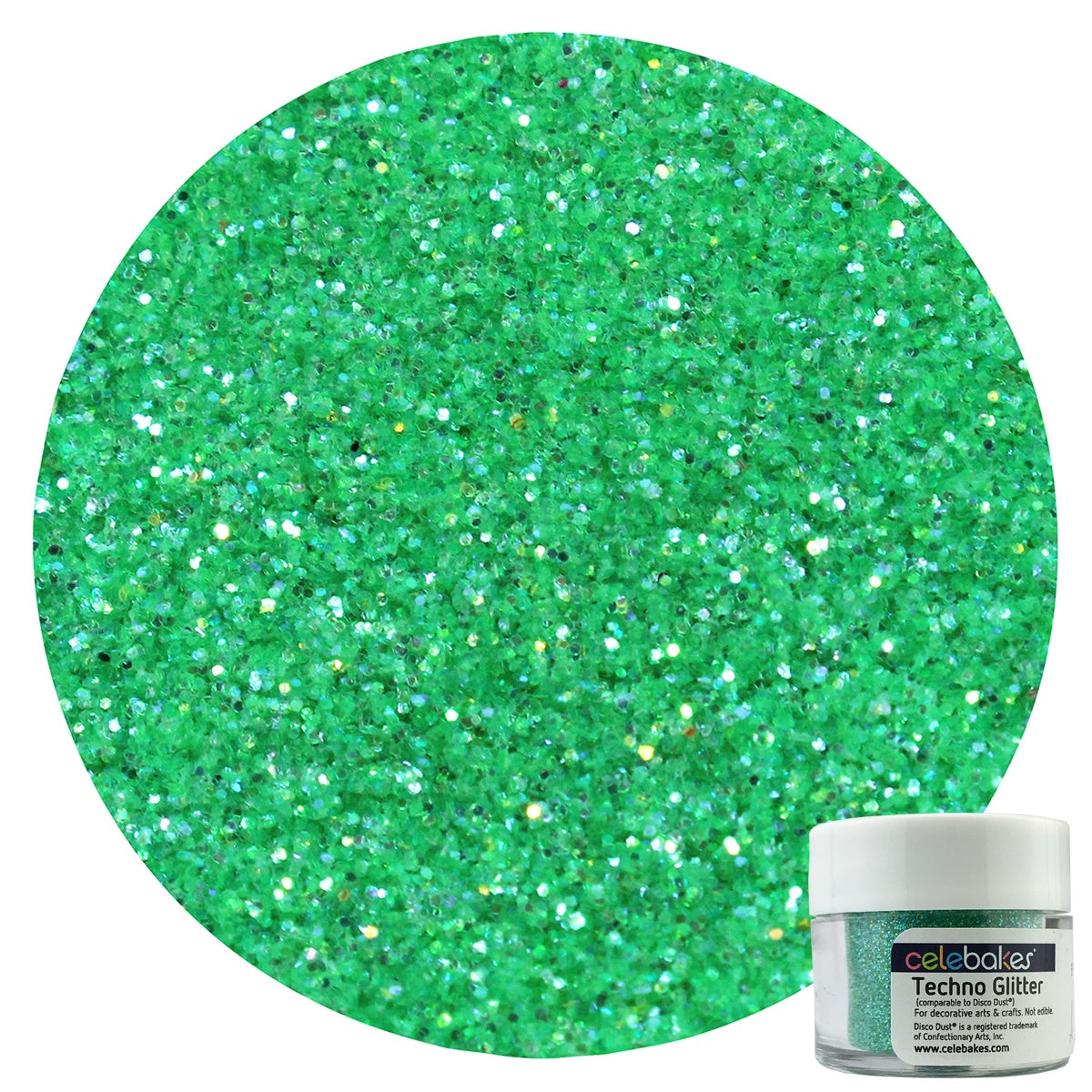 Celebakes Emerald Green Techno Glitter