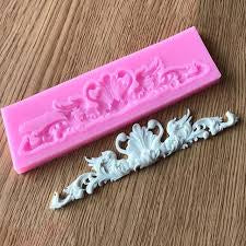 Vintage Relief Border Silicone Mold