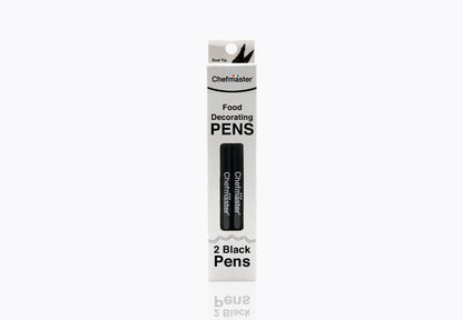 Chefmaster Food Decorating Pens - 2 Black Pens