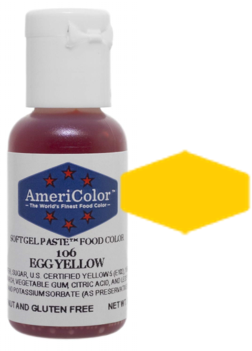 Egg Yellow, Americolor Soft Gel Paste Food Color, .75oz