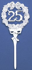 25th Anniversary Pick - Silver - Large 8"