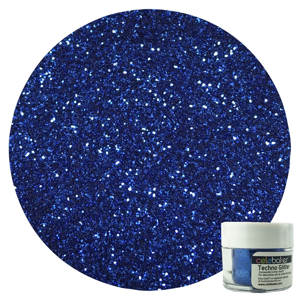 Celebakes Navy Techno Glitter