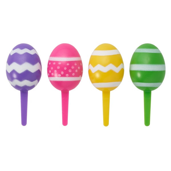 3D Easter Egg Cupcake Pick - Pack of 12
