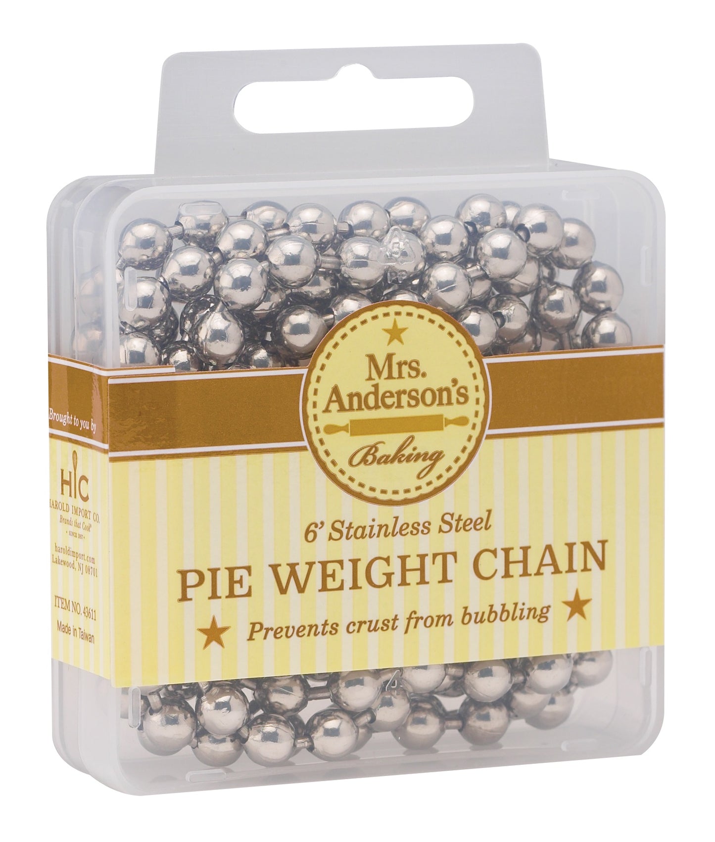 6 Foot Pie Weight Chain, Mrs. Anderson's