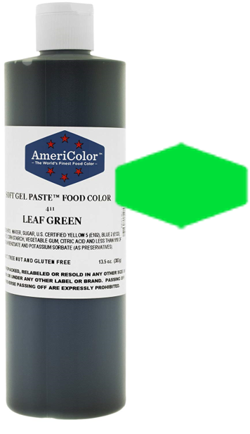 Leaf Green, Americolor Soft Gel Paste Food Color, 13.5oz