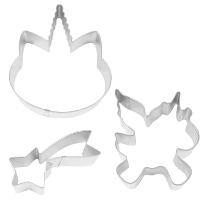 3 Piece, Unicorn Cookie Cutter Set