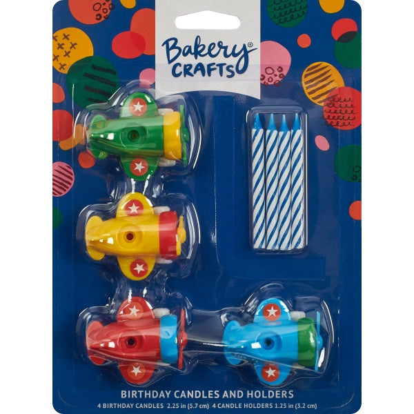 Airplane Birthday Candle Holders