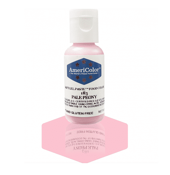 Pale Peony, Americolor Soft Gel Paste Food Color,  0.75oz