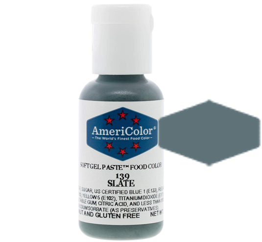 Slate, Americolor Soft Gel Paste Food Color, .75oz