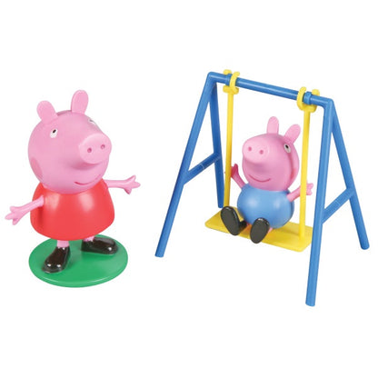Peppa Pig Swing Set Cake Topper Set