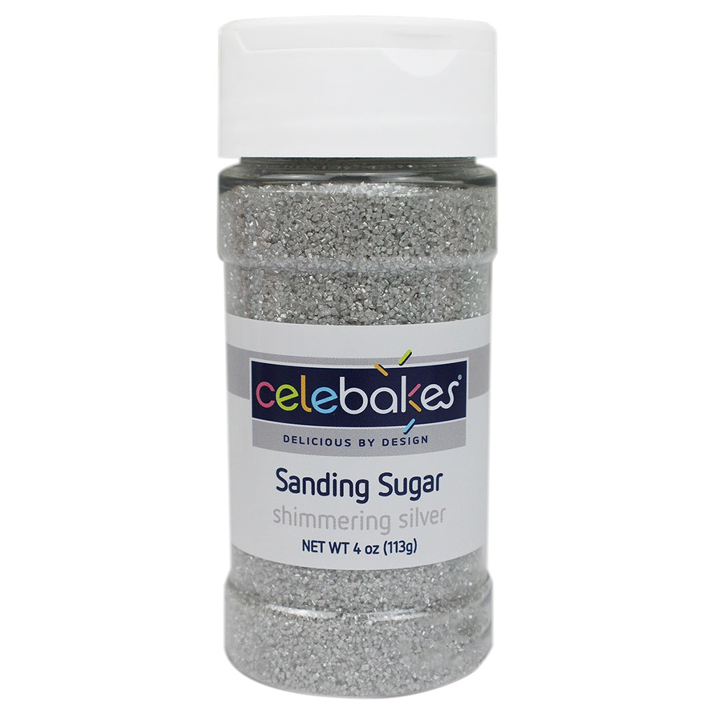 Celebakes Shimmering Silver Sanding Sugar