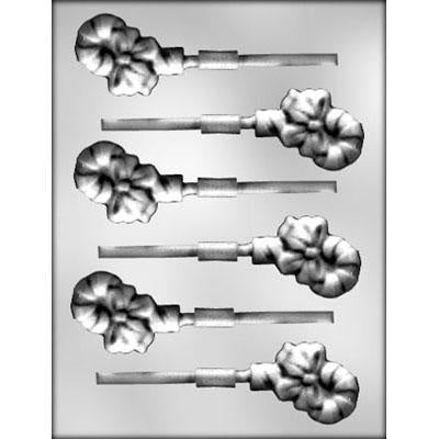 Candy Cane and Bow Lollipop Chocolate Mold