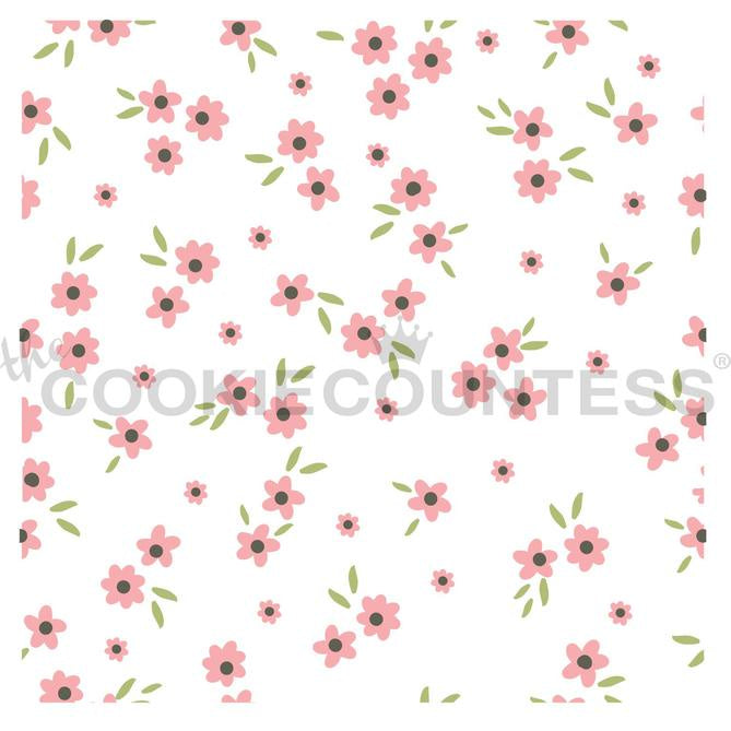Ditsy Floral Pattern Stencil