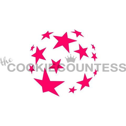 Stars Sphere Stencil