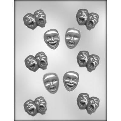 Comedy And Tragedy Mask Chocolate Mold