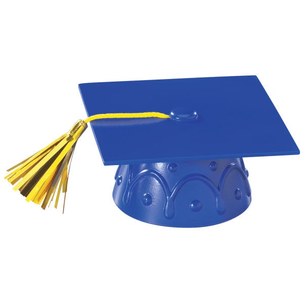 Blue Graduation Cap with Tassel - 3"