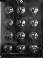 Beaded Heart Chocolate Mold