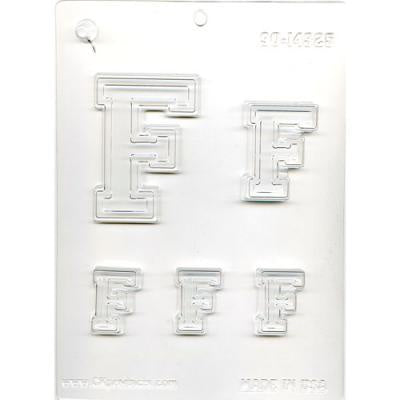 Collegiate F Chocolate Mold