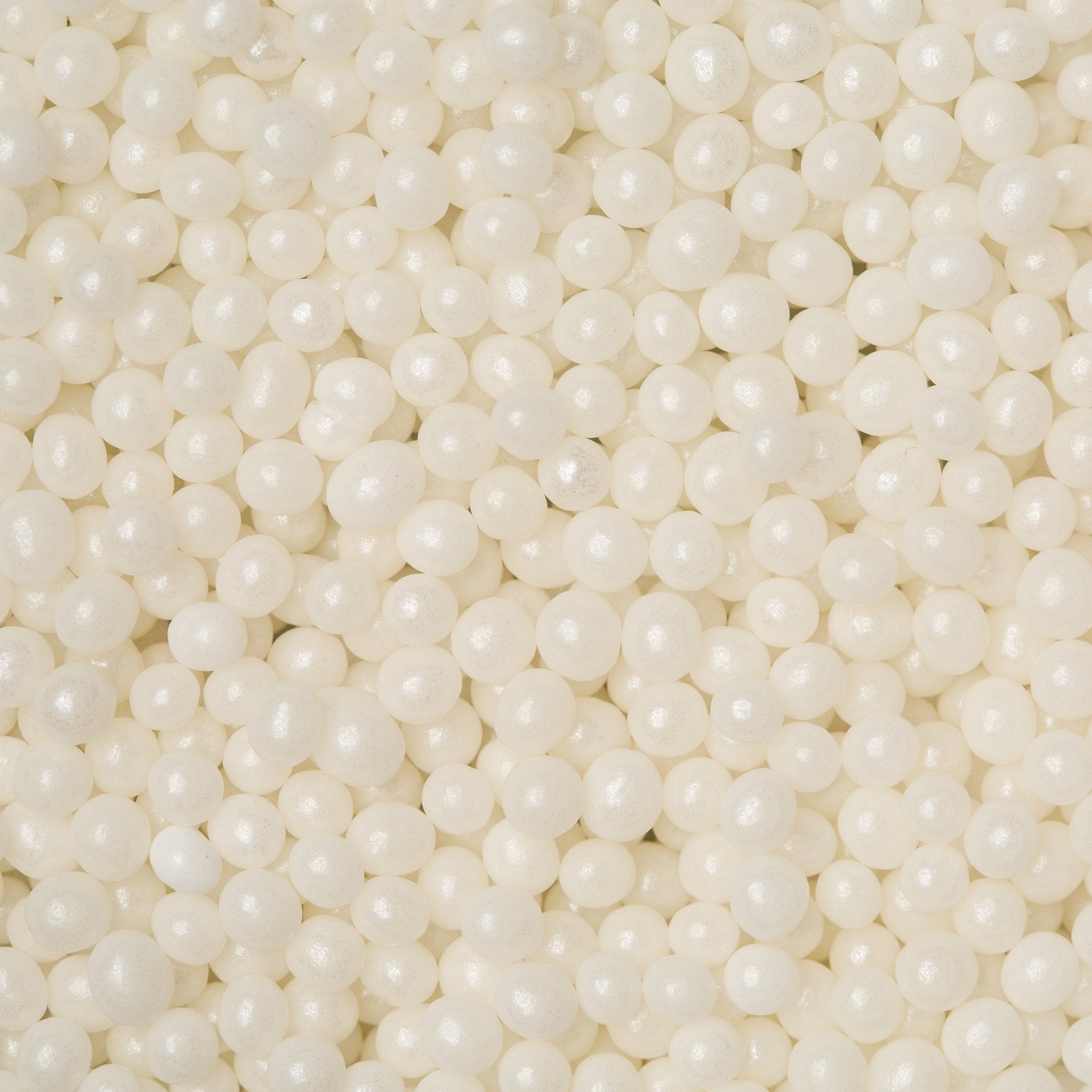 White Sugar Pearls - 4MM