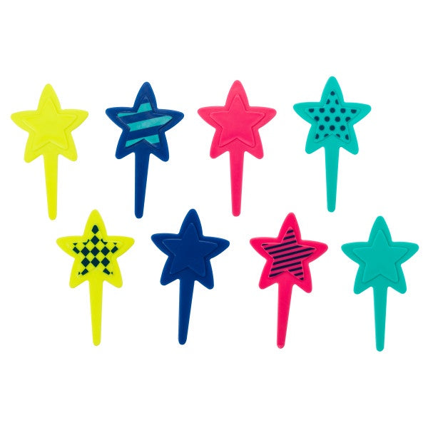 Bright Stars Cupcake Picks - 12 Picks