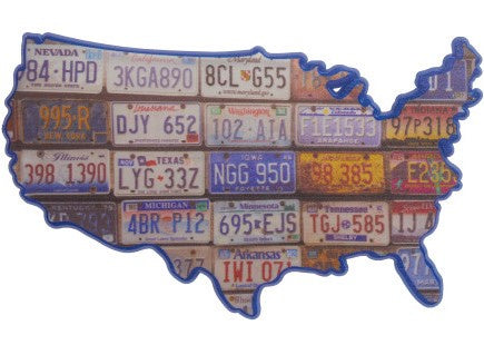 Rustic USA License Plates Layon