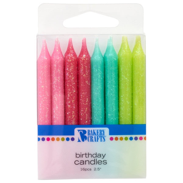 Fiesta Spirit Glitter Candles