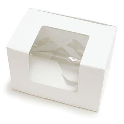 White, Easter Egg Candy Box, Half (.5) LB, 1 Piece Folding Box
