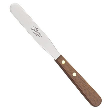 Ateco Small Sized Spatula (4.25" Blade) - Wood Handle