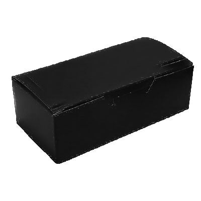Black Candy Box, Half (.5)lb, 1 Piece Folding Box