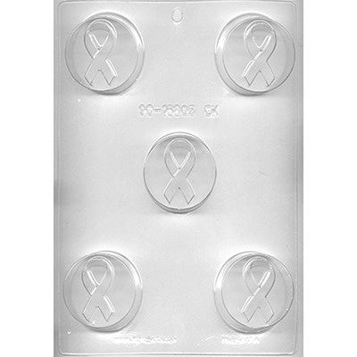 Cancer Awareness Ribbon Chocolate Covered Cookie Mold